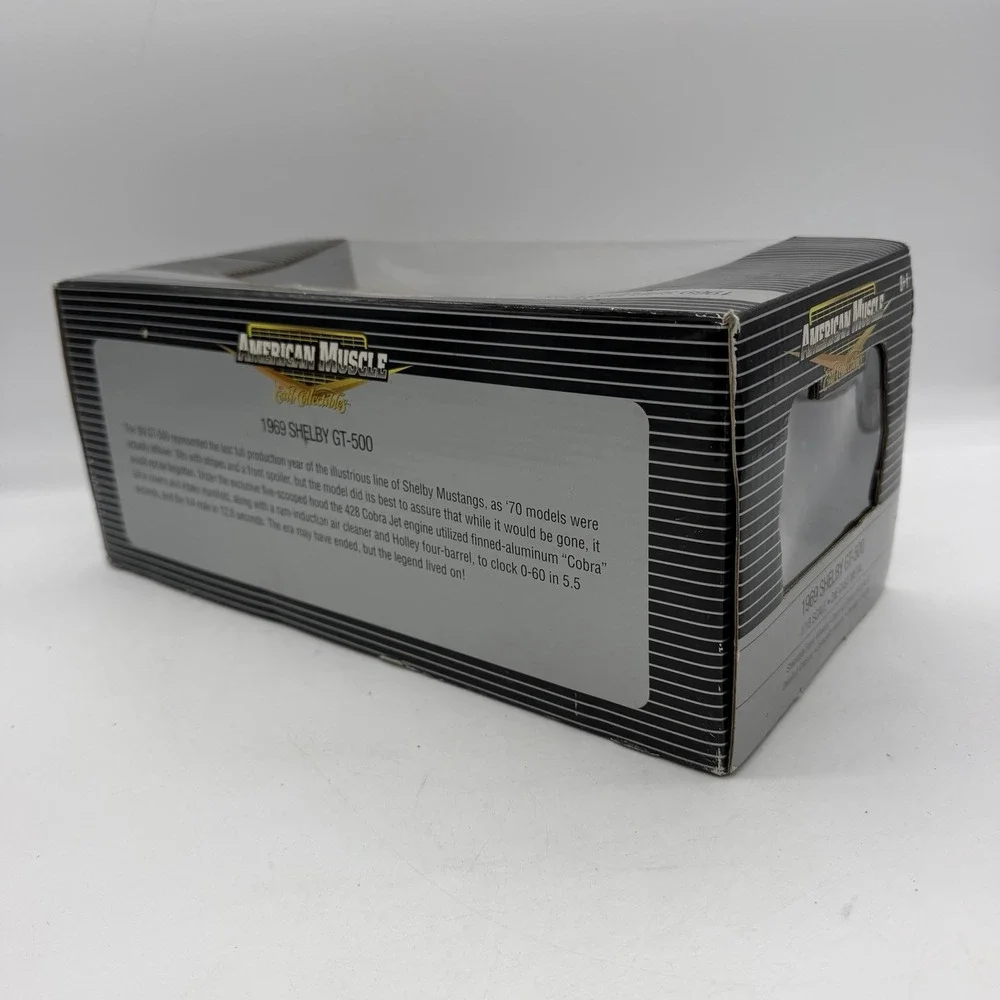 ERTL 39254 AMERICAN MUSCLE 1969 SHELBY GT-500 1:18 Red Die-Cast Metal Car BUMPER